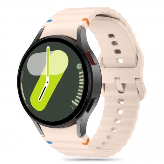 Rožinės spalvos apyrankė "Tech-Protect Silicone Sport" laikrodžiui Samsung Galaxy Watch 4 / 5 / 5 PRO / 6 / 7 / FE