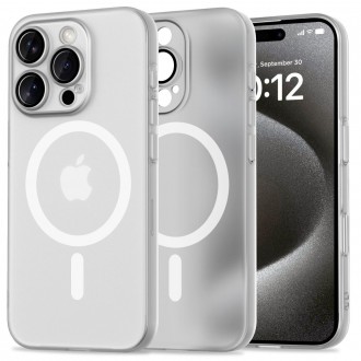 Plonas baltas/matinis dėklas "Tech-Protect Magslim Magsafe" telefonui iPhone 16 Pro Max