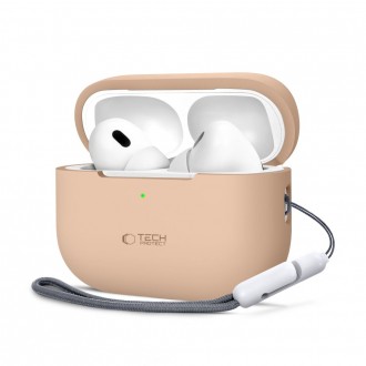 Late spalvos ausinių dėklas "Tech-Protect Silicone Hook" skirtas Apple Airpods Pro 1 / 2