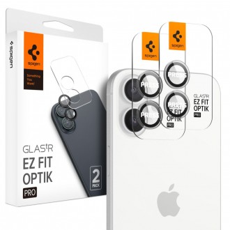 Skaidri kameros apsauga "Spigen Optik Pro Glas.Tr Ez Fit Camera Protector" (2vnt.) telefonui Apple iPhone 16 / 16 Plus