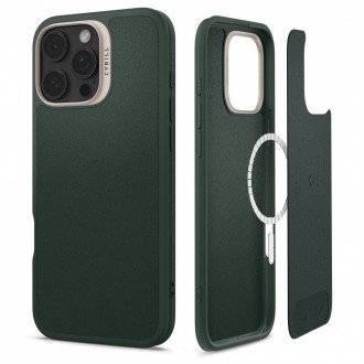 Žalias išskirtinio dizaino matinis dėklas "Spigen Cyrill Kajuk Mag Magsafe" telefonui Apple iPhone 16 Pro Max
