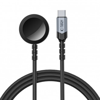 Juodas Apple Watch pakrovėjas "Tech-Protect MC01 Ultraboost Magnetic Charger" Type-C Cable 120CM 