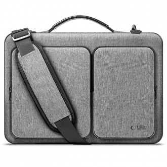Pilkas nešiojamo kompiuterio krepšys "Tech-Protect Defender Bag Laptop 15-16"
