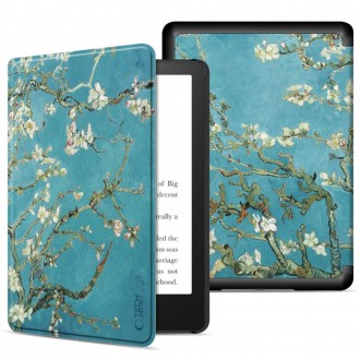 Atverčiamas dėklas ''Tech-Protect Smartcase Sakura'' planšetei Kindle Paperwhite VI / 6 / Colorsoft Signature Edition 