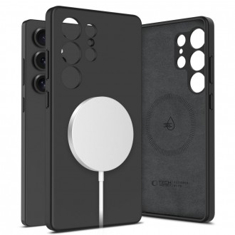 Juodas dėklas "Tech-Protect Silicone Magsafe" telefonui Samsung Galaxy S25 Ultra