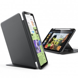 Juodas dėklas "ESR Flip Hybrid" planšetei iPad Air 10.9” 4 / 5 / 2020-2022 / 11” 6 / 7 / 2024-2025