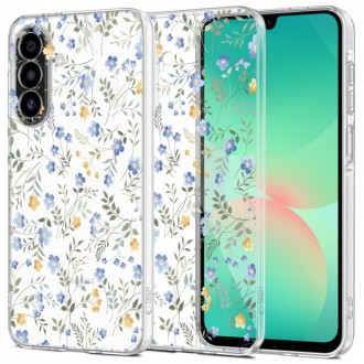 Skaidrus gėlėtas dėklas "Tech-Protect Flexair Spring Flower" telefonui Samsung Galaxy A26 5G 
