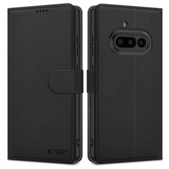 Juodas atverčiamas dėklas "Tech-Protect Wallet" telefonui Nothing Phone 3A