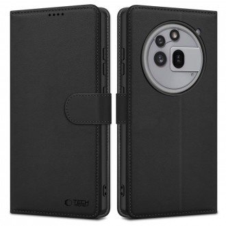 Juodas atverčiamas dėklas "Tech-Protect Wallet" telefonui Nothing Phone 3A Pro