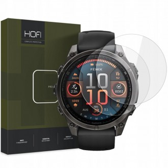 Skaidrus apsauginis grūdintas stiklas "Hofi Glass Pro+" (2vnt.) laikrodžiui Garmin Fenix 8 (51 MM)
