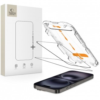 Grūdintas stiklas "Tech-Protect Quick Set + 2vnt" telefonui Apple iPhone 15 / 16  