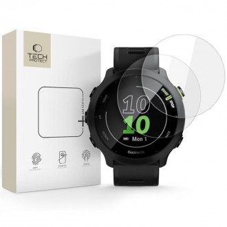 Ekrano apsauga "Tech-Protect Glass Fit+" (2-vnt.) laikrodžiui Garmin Forerunner 55