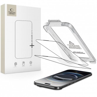 Apsauginis stikliukas (2vnt.) su montavymo rėmeliu "Tech-Protect Quick Set+" telefonui Apple iPhone 17 Air