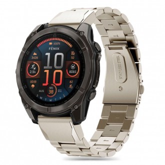 Titano spalvos apyrankė "Tech-Protect Stainless" laikrodžiui Garmin Fenix  5X / 5X PLUS / 6X / 6X PRO / 7X / 8 (51 MM) 