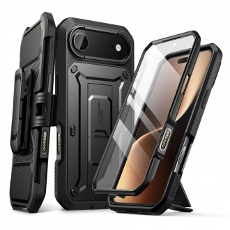 Juodas itin tvirtas dviejų dalių dėklas "Supcase UB Pro" telefonui Apple iPhone Air