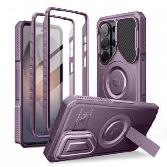 Alyvų spalvos tvirtas dėklas "Tech-Protect Kevlar Magsafe 2-set" telefonui Samsung Galaxy S26 Ultra