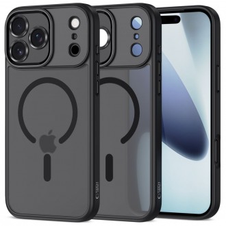 Juodas matinis dėklas Tech-Protect Magcam Magsafe telefonui Apple iPhone 17 PRO MAX 
