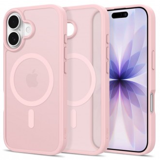 Rožinis matinis dėklas Tech-Protect Basicmag Magsafe telefonui Apple iPhone 17 