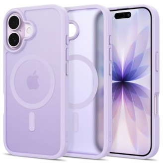 Levandų spalvos matinis dėklas Tech-Protect Basicmag Magsafe telefonui Apple iPhone 17 
