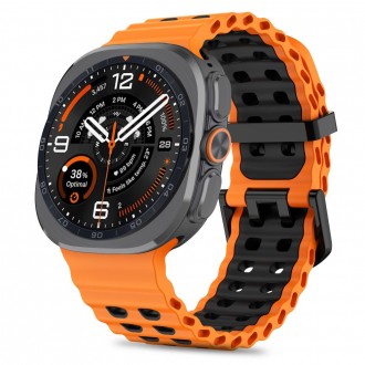 Oranžinė / juoda apyrankė "Tech-Protect Iconband Pro" laikrodžiui Samsung Galaxy Watch ULTRA 1 / 2 2024-2026 (47 MM)