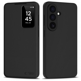 Juodas atverčiamas dėklas "Tech-Protect Smart Wallet" telefonui Samsung Galaxy S26+ PLUS