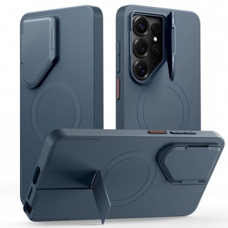 Tvirtas dėklas su kameros apsauga "Tech-Protect Kevlar Aura MagSafe" telefonui Samsung Galaxy S26 ULTRA NAVY BLUE