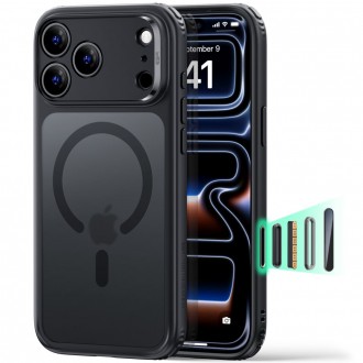 Matinis dėklas "ESR Classic Hybrid Magsafe" telefonui Apple iPhone 17 PRO MAX / 18 PRO MAX FROSTED BLACK