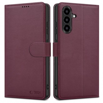 Bordo spalvos atverčiamas dėklas "Tech-Protect Wallet" telefonui Samsung Galaxy A57 5G