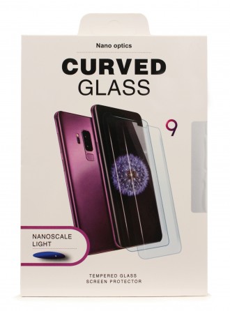 Lenktas skaidrus apsauginis grūdintas stiklas telefonui Samsung S21 Ultra / S30 Ultra "Nano Optics 5D UV Glue"