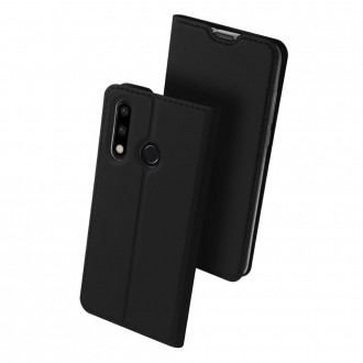 Juodos spalvos atverčiamas dėklas Dux Ducis "Skin Pro" telefonui Huawei P30 Lite 