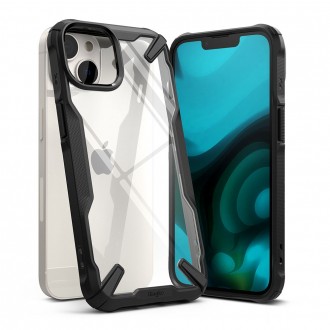Skaidrus, juodais tvirtais kraštais dėklas "RINGKE FUSION X" telefonui iPhone 14 Plus