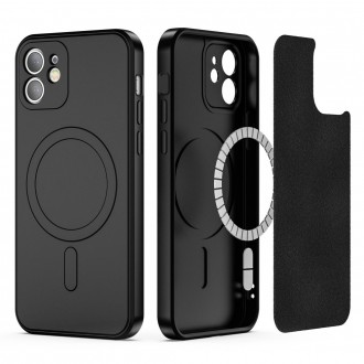 Juodas dėklas "Tech-Protect Icon Magsafe" telefonui iPhone 11