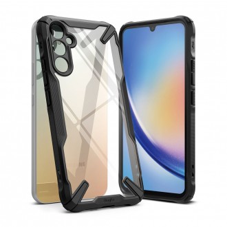 Juodais tvirtais kraštais dėklas "Ringke Fusion X" telefonui Galaxy A34 5G