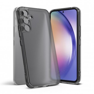 Dūmų spalvos, pusiau skaidrus tvirtas dėklas "Ringke Fusion Smoke Black" telefonui Galaxy A54 5G