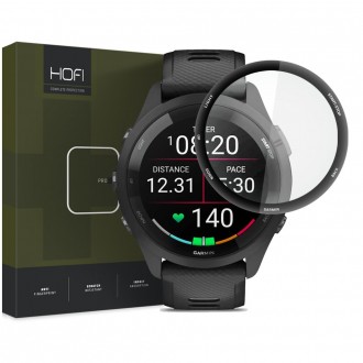 Juodas apsauginis stiklas ''HOFI Hybrid Pro+" laikrodžiui Garmin Forerunner 265