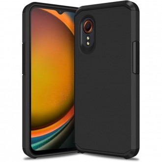 Juodas dviejų sluoksnių dėklas "Tech-Protect Tough" telefonui Samsung Galaxy Xcover 7 