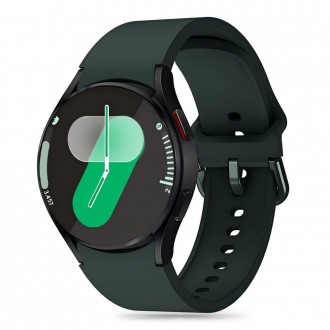 Žalios spalvos apyrankė "Tech-Protect Silicone" laikrodžiui Samsung Galaxy Watch 4 / 5 / 5 PRO / 6 / 7 / FE 