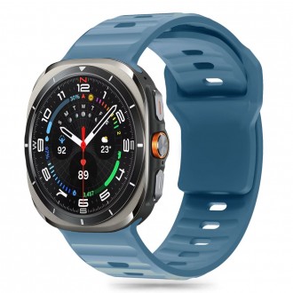 Montego mėlynos spalvos apyrankė "Tech-Protect Silicone Line" laikrodžiui Samsung Galaxy Watch Ultra (47 MM) 
