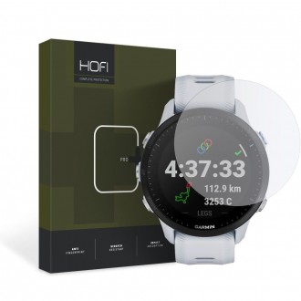 Skaidrus apsauginis grūdintas stiklas "Hofi Glass Pro+" laikrodžiui Garmin Forerunner 955 / 955 Solar