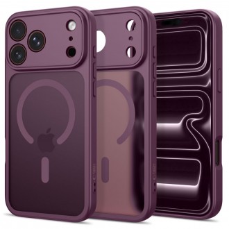 Vyšnių spalvos matinis dėklas Tech-Protect Basicmag Magsafe telefonui Apple iPhone 17 PRO / 18 PRO