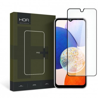 Apsauginis grūdintas stiklas juodais krašteliais Hofi Glass Pro+ telefonui Samsung Galaxy A14 5G