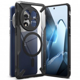Juodais tvirtais kraštais dėklas "Ringke Fusion X Magnetic Magsafe" telefonui OnePlus 13