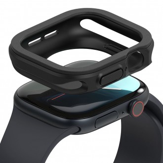 Juodas laikrodžio dėklas "Ringke Air" laikrodžiui Apple Watch 10 (46 MM)