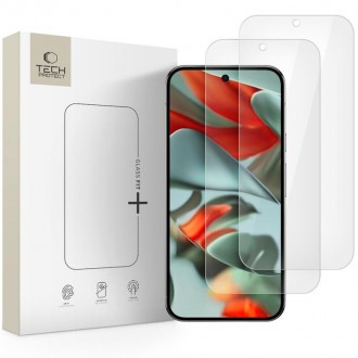 Apsauginis stiklas juodais krašteliais "Tech-Protect Glass Fit+" (2-vnt.) telefonui Google Pixel 9 Pro XL / 10 Pro XL