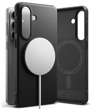 Juodas dėklas "Ringke Onyx Magnetic Magsafe" telefonui Samsung Galaxy S26
