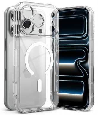 Skaidrus dėklas "Ringke Fusion Magnetic Magsafe" telefonui Apple iPhone 17 PRO / 18 PRO