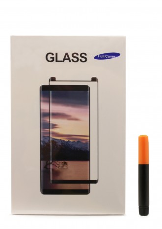 Lenktas skaidrus apsauginis grūdintas stiklas "M1 5D UV Glue" telefonui Samsung Galaxy S23 Ultra 5G