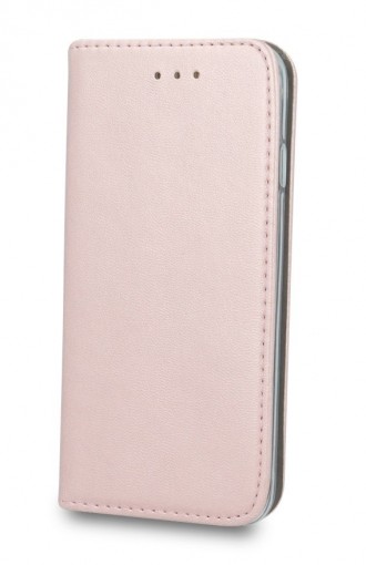 Rožinis-auksinis atverčiamas dėklas "Magnetic book" telefonui Samsung Galaxy A41