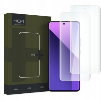 Skaidrus apsauginis grūdintas stiklas "Hofi UV Glass Pro+ (2 vnt)" telefonui Xiaomi Redmi Note 13 Pro Plus 5G