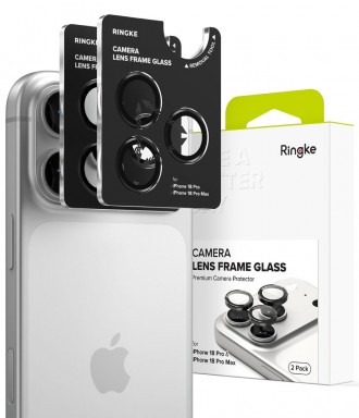 Stikliukas kamerai RINGKE CAMERA FRAME PROTECTOR 2-PACK telefonui Apple IPhone 18 PRO / PRO MAX